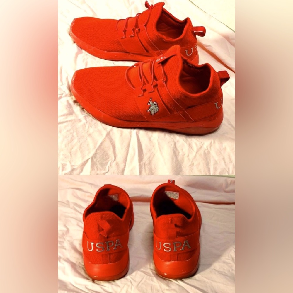 All Matt red U.S. Polo Assassin woman’s athletic sneakers size 7